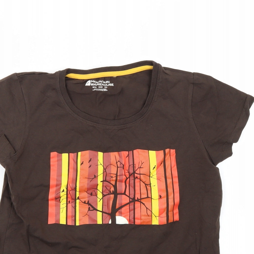 Mountain Warehouse Womens Brown   Basic T-Shirt Size 12