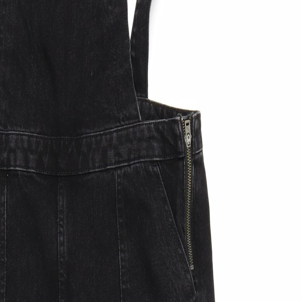 F&F Womens Black   Dungarees Trousers Size 10 L23 in