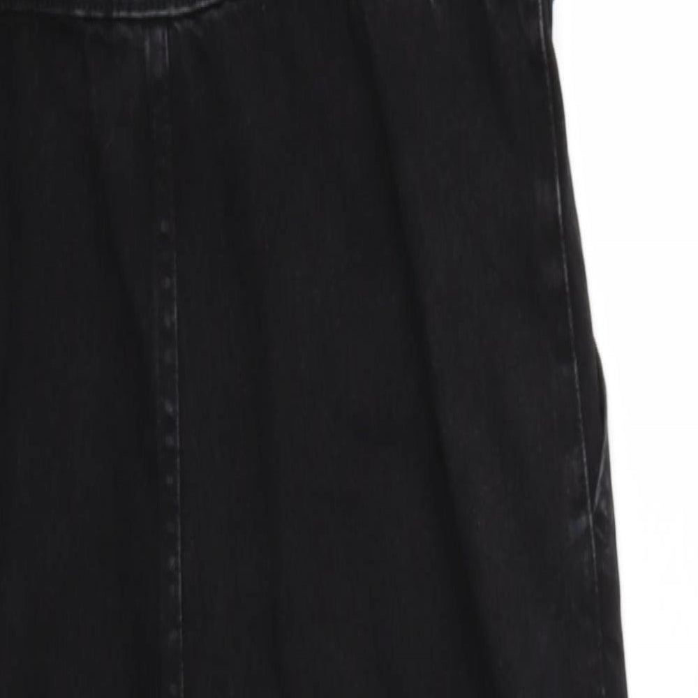 F&F Womens Black   Dungarees Trousers Size 10 L23 in
