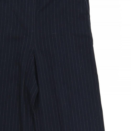TU Womens Blue Striped  Trousers  Size 10 L26 in - Elastic Waist