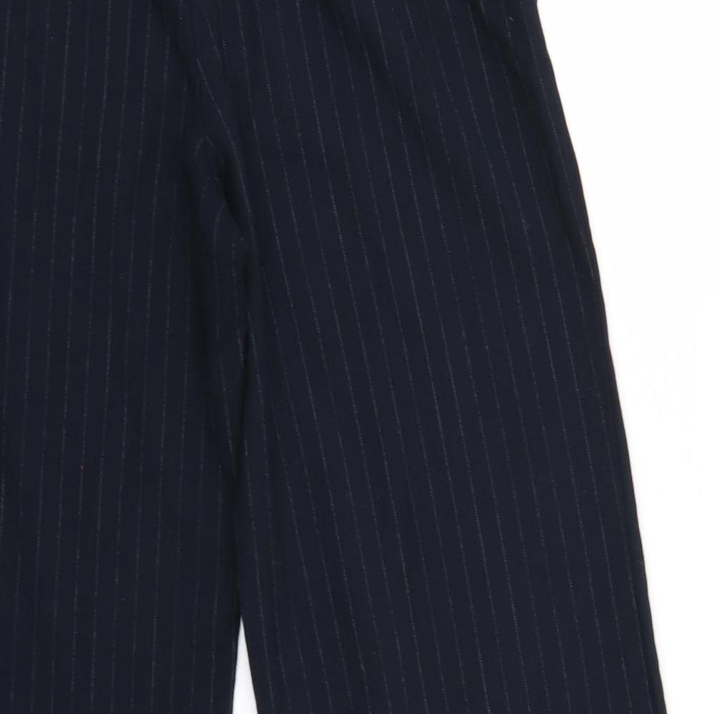 TU Womens Blue Striped  Trousers  Size 10 L26 in - Elastic Waist