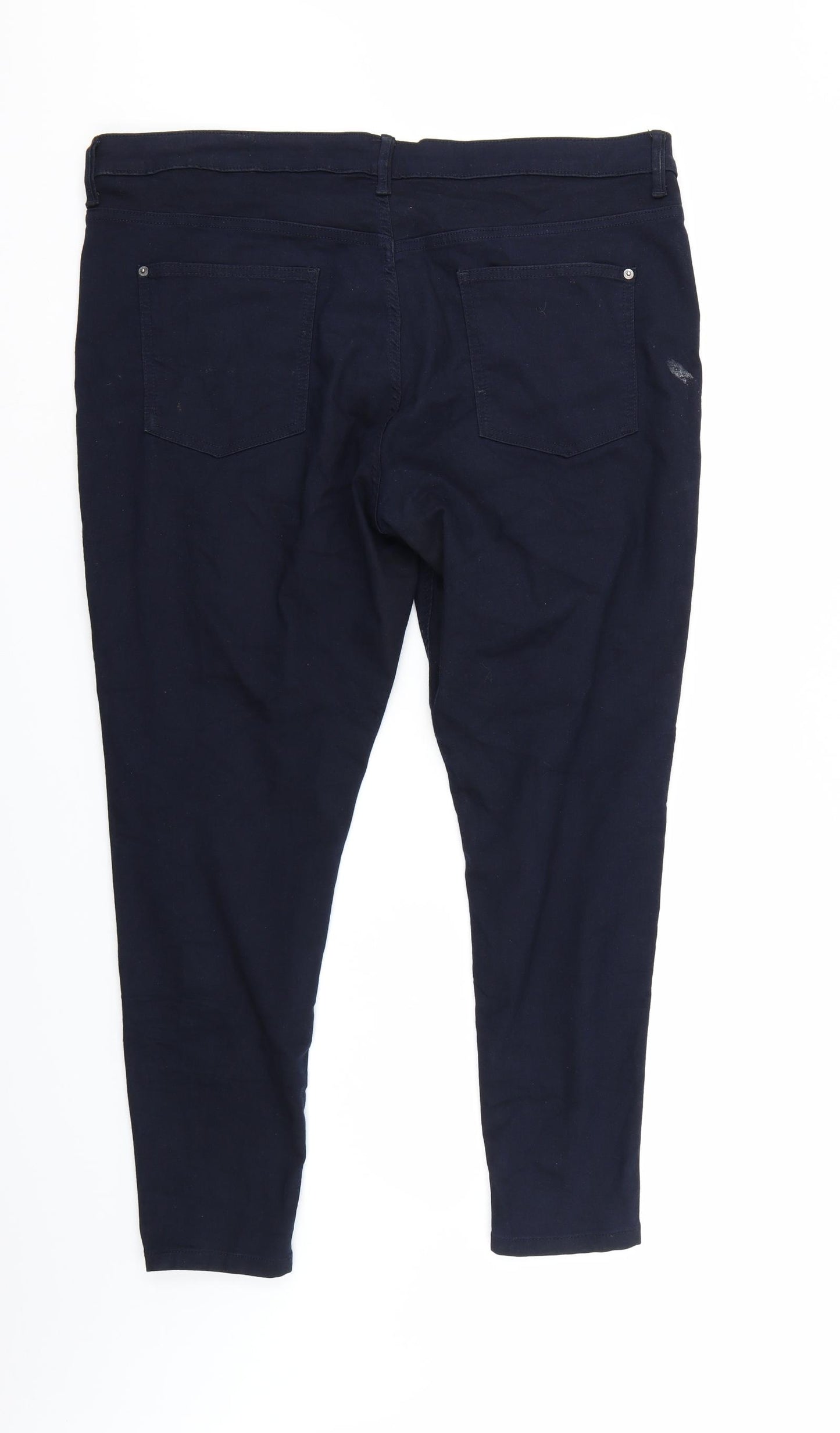 M&S Womens Blue   Trousers  Size 20 L27 in