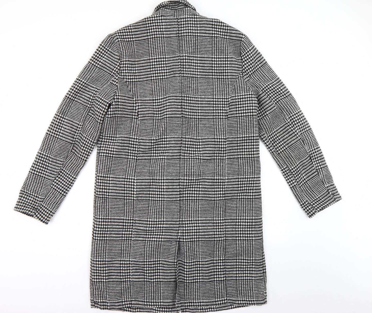 Forever 21 Men Mens Grey Herringbone  Overcoat Coat Size S
