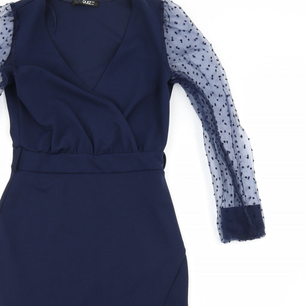 Quiz Womens Blue   A-Line  Size 10