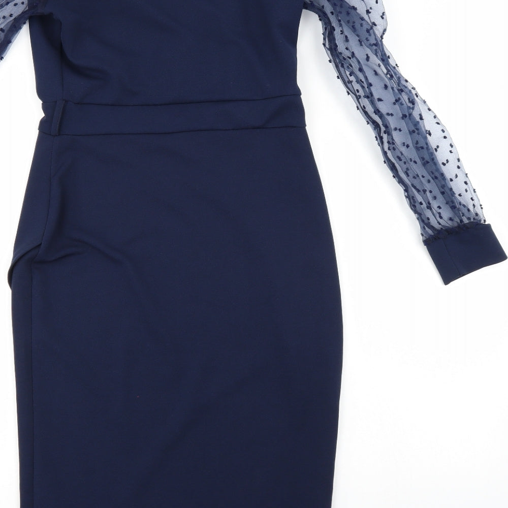 Quiz Womens Blue   A-Line  Size 10