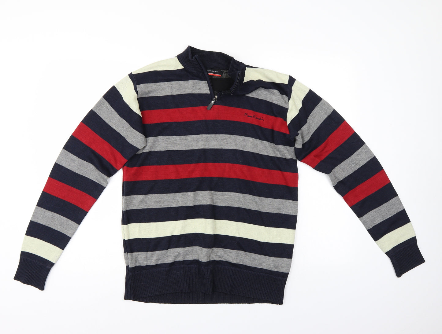 Pierre Cardin Mens Multicoloured Striped   Polo Size M