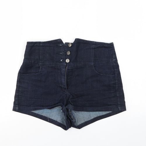 FOREVER 21 Womens Blue   Mom Shorts Size 28 in