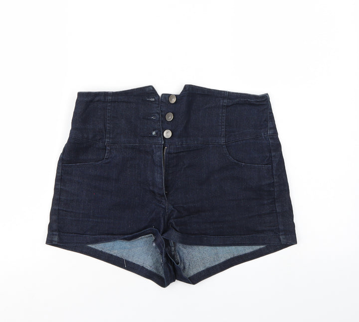 FOREVER 21 Womens Blue Mom Shorts Size 28 in