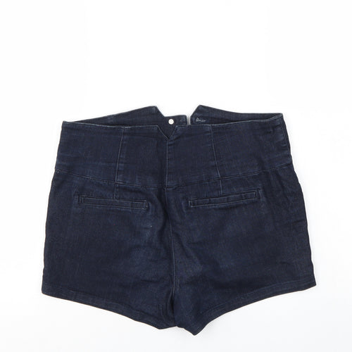 FOREVER 21 Womens Blue   Mom Shorts Size 28 in
