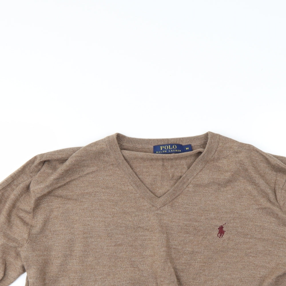 Ralph Lauren Mens Brown   Pullover Jumper Size M