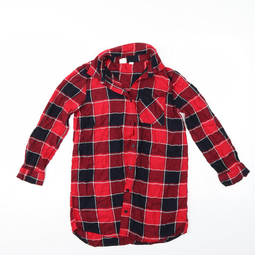 Gap Boys Multicoloured Check  Basic Button-Up Size 10-11 Years