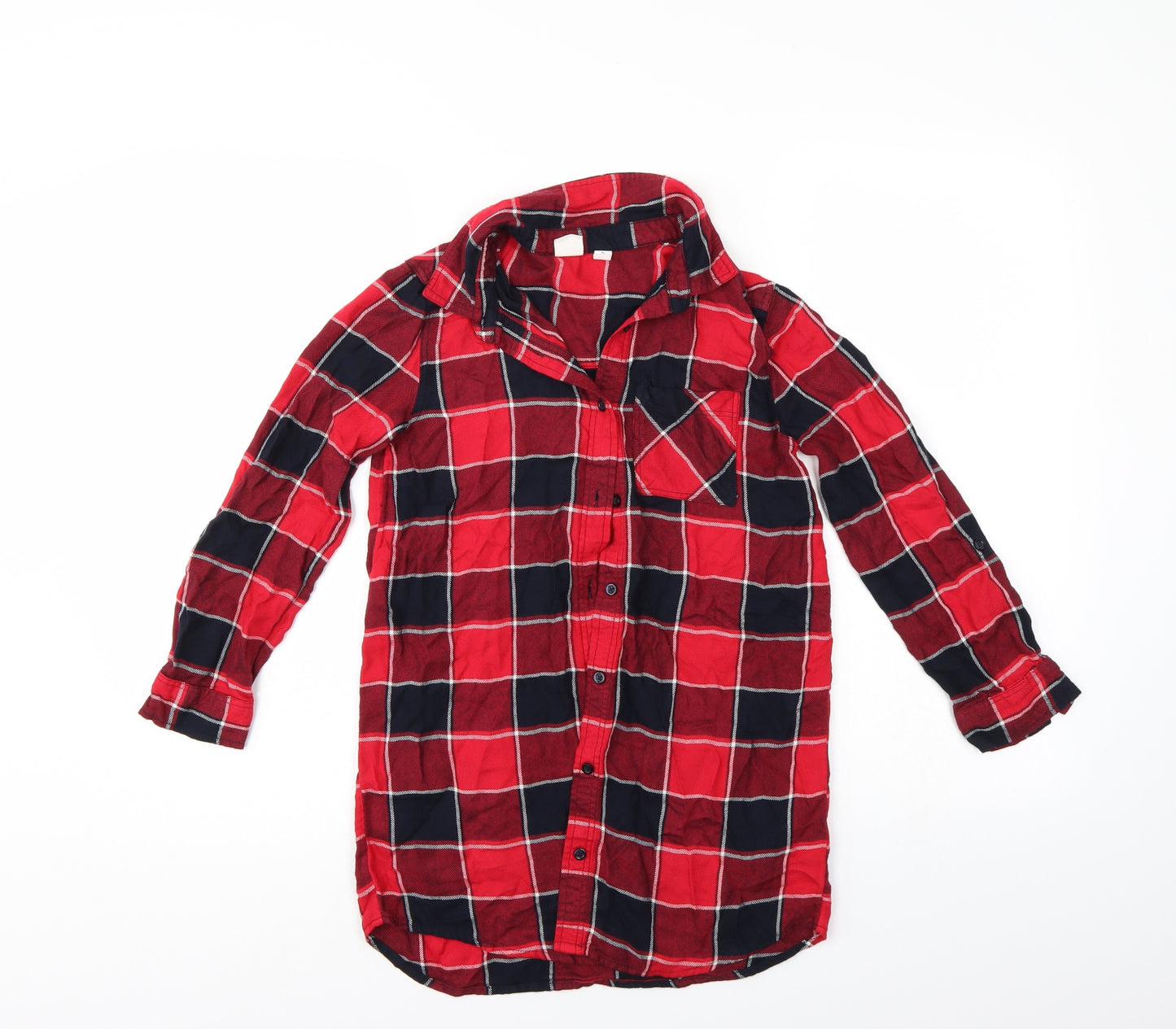 Gap Boys Multicoloured Check  Basic Button-Up Size 10-11 Years