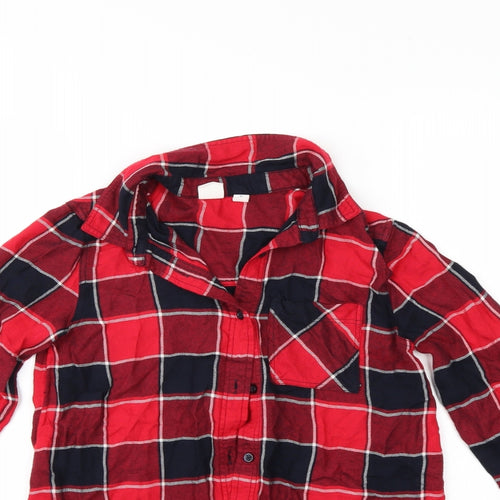 Gap Boys Multicoloured Check  Basic Button-Up Size 10-11 Years