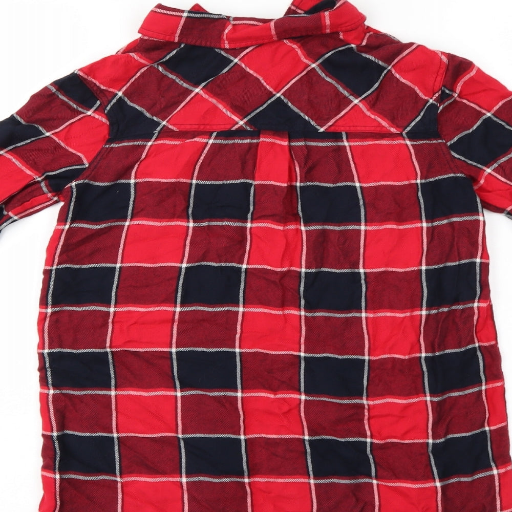 Gap Boys Multicoloured Check  Basic Button-Up Size 10-11 Years