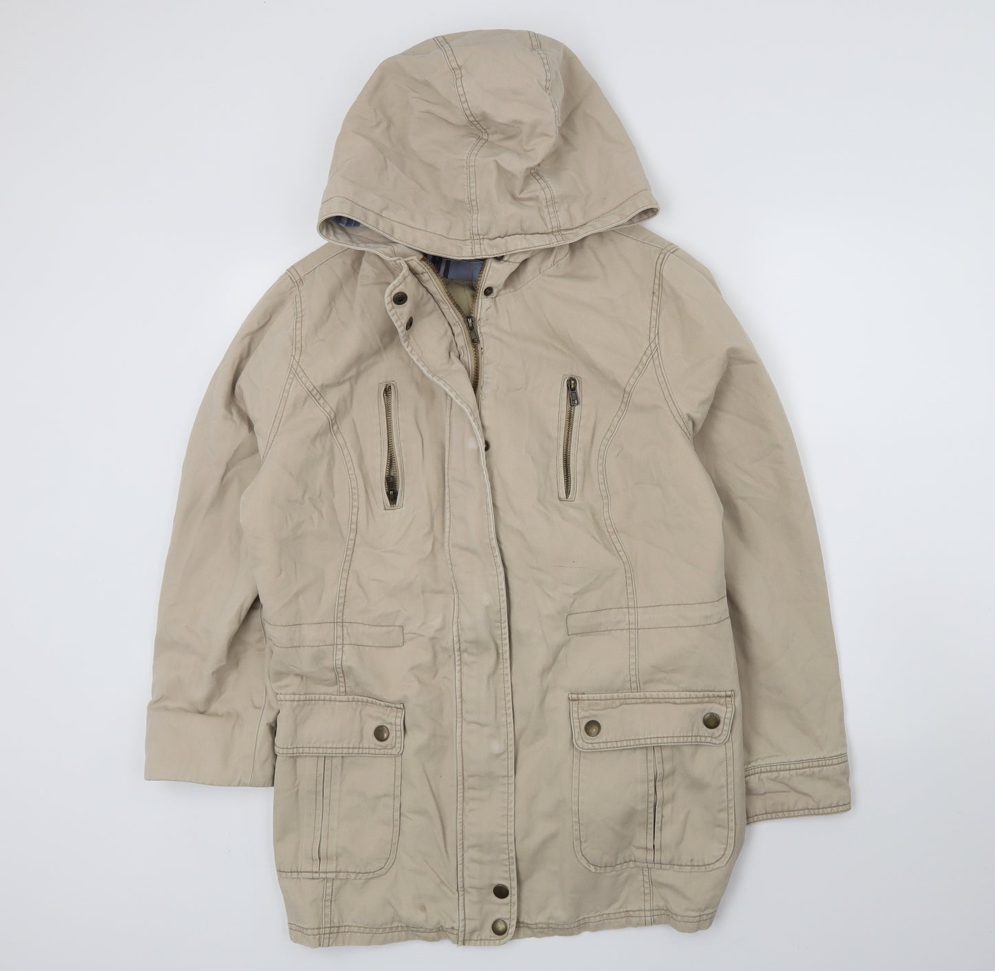 F&F Womens Beige   Overcoat Coat Size 18