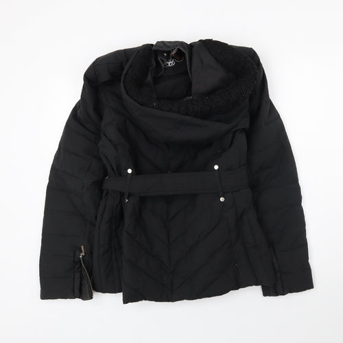 jullians clo9set Womens Black   Puffer Jacket Coat Size 14