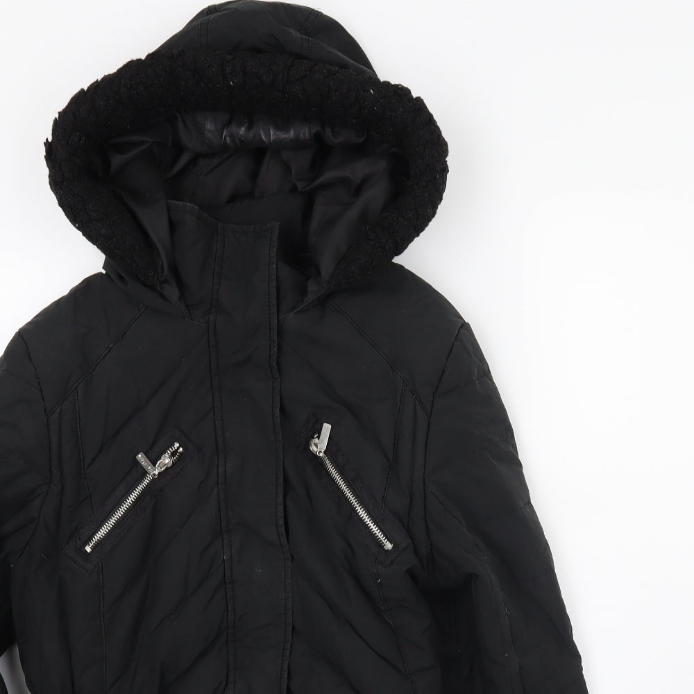 jullians clo9set Womens Black   Puffer Jacket Coat Size 14