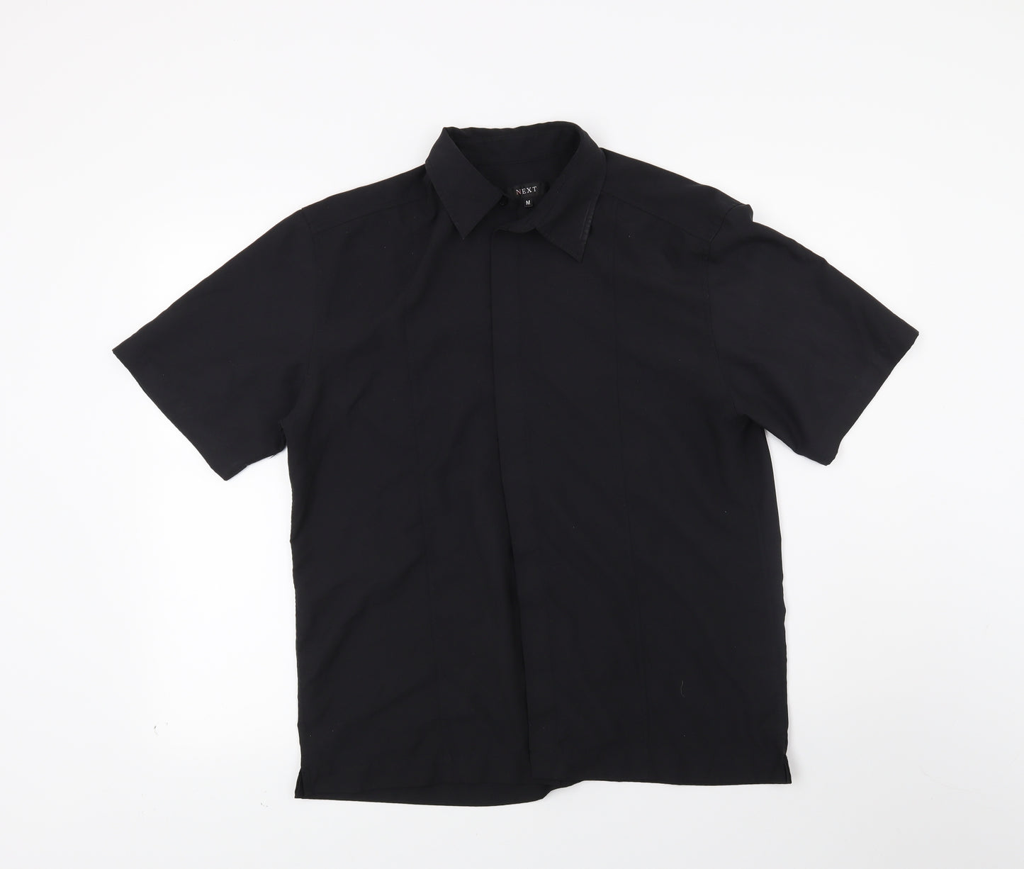 NEXT Mens Black    Button-Up Size M