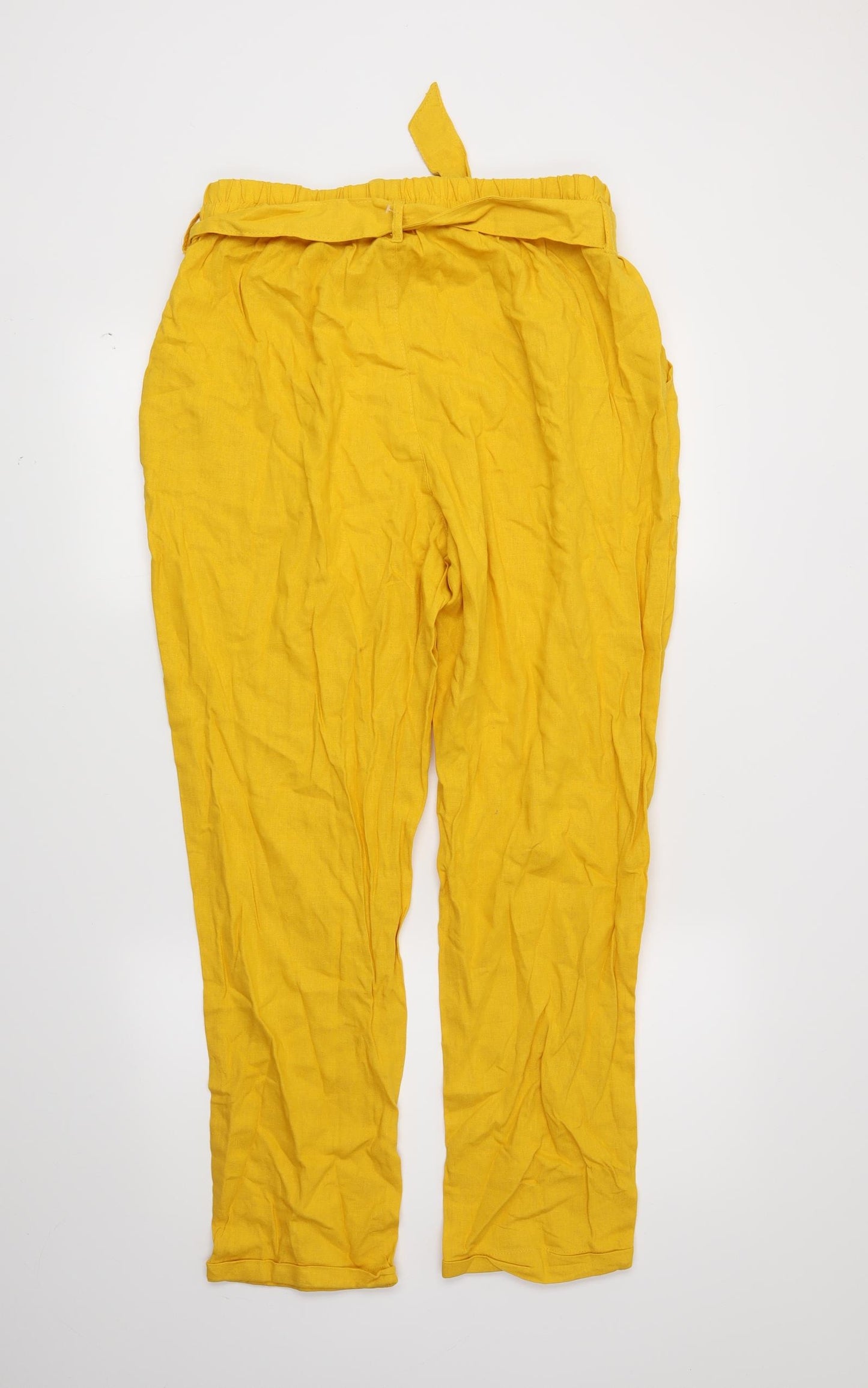 Primark Womens Yellow   Trousers  Size 18 L27 in