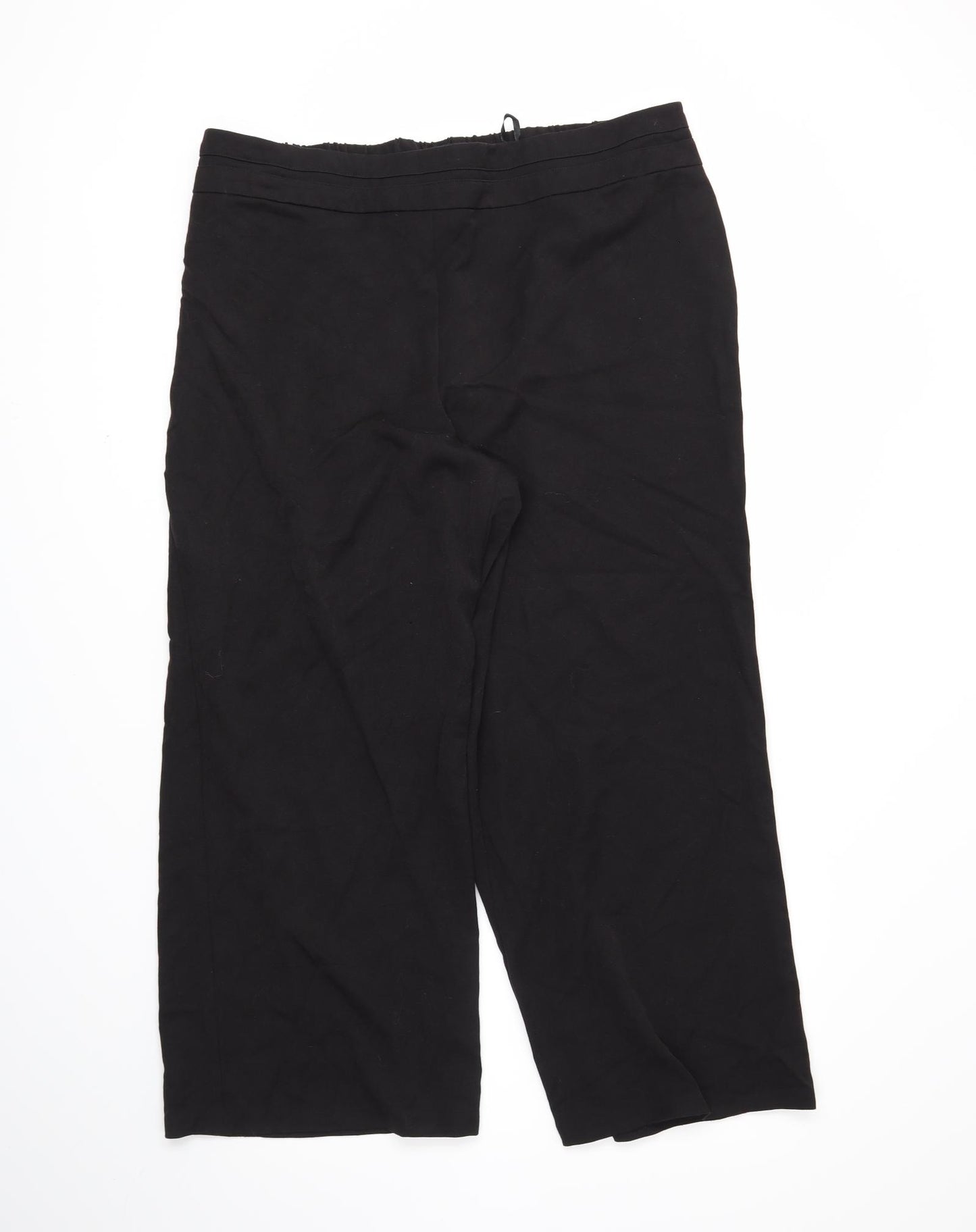 Evans Womens Black   Trousers  Size 22 L27 in