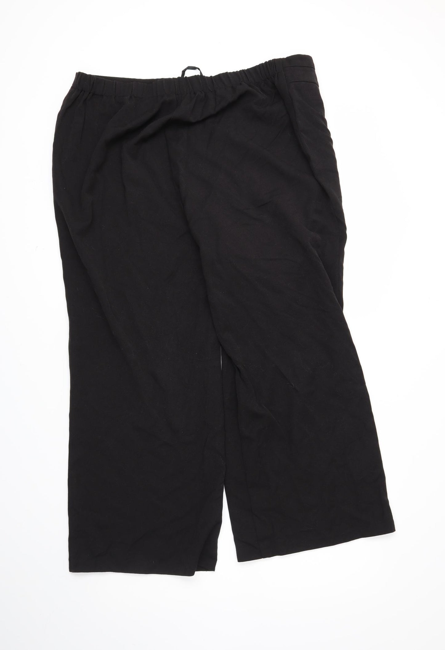 Evans Womens Black   Trousers  Size 22 L27 in