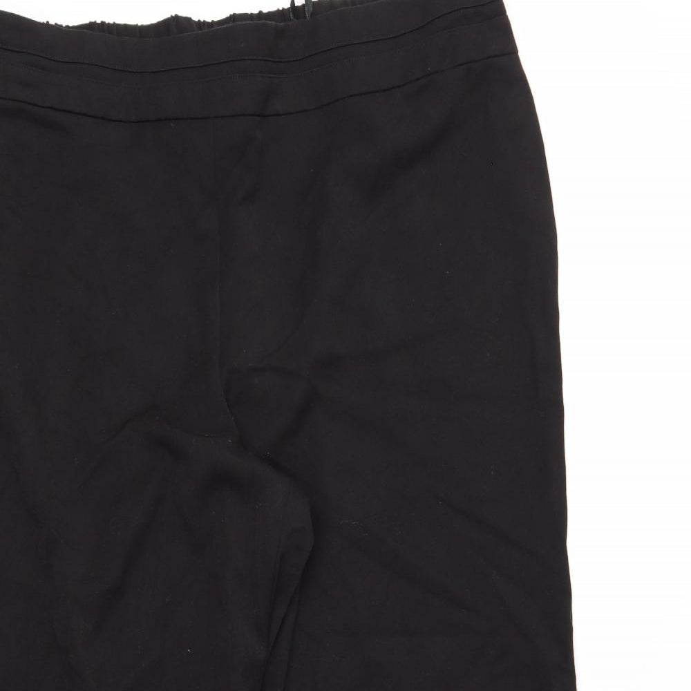 Evans Womens Black   Trousers  Size 22 L27 in