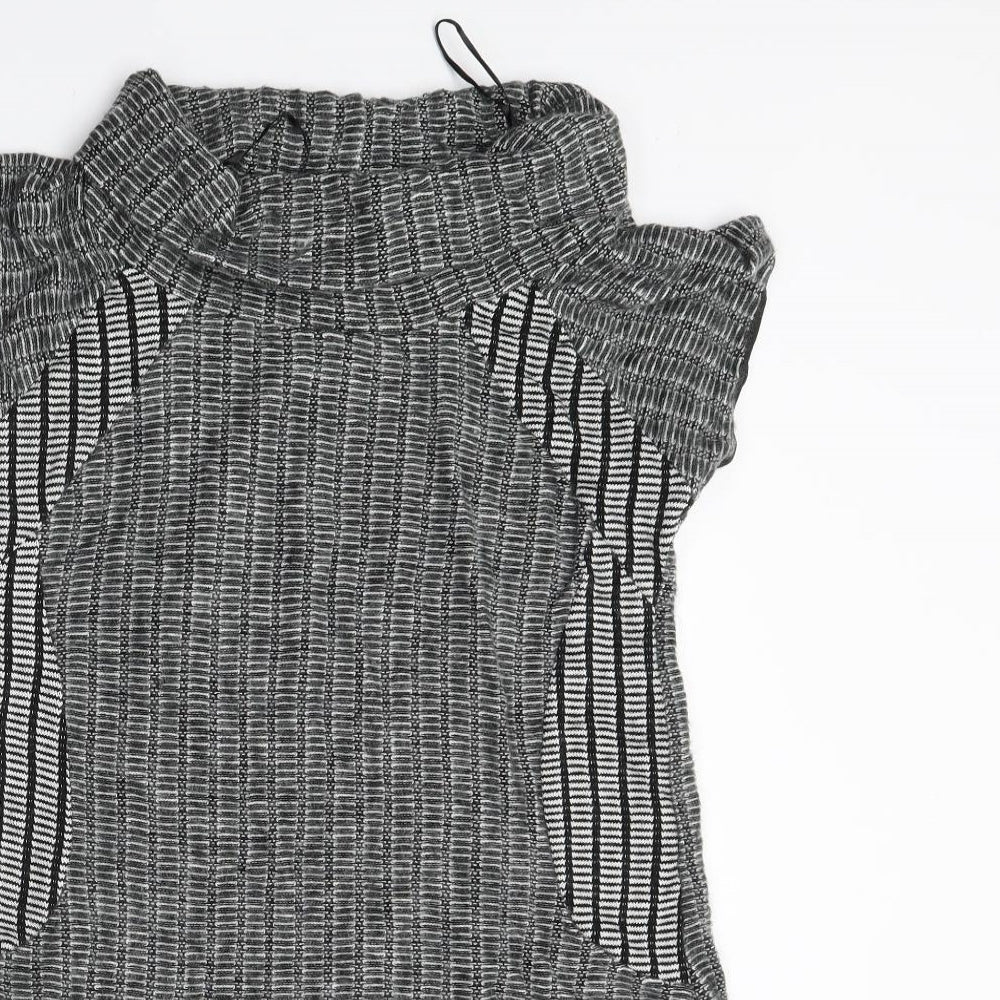 Quiz Womens Grey   Jumper Dress  Size 14