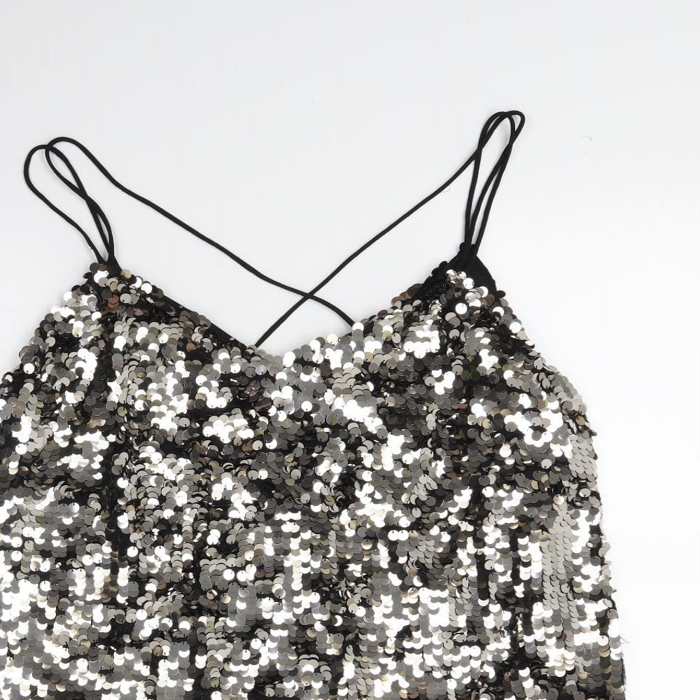 Very Womens Silver   Camisole Tank Size 18