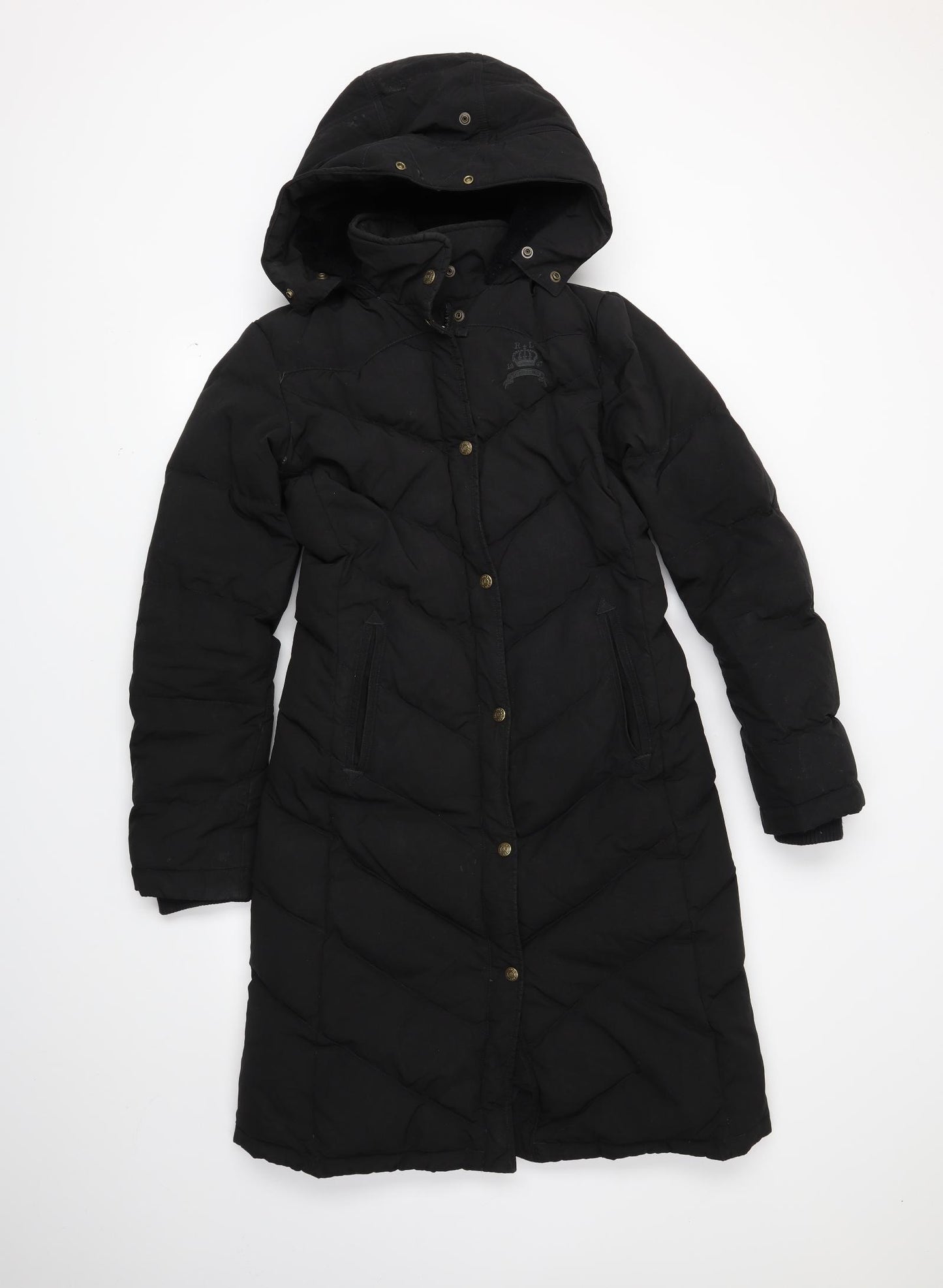 Ralph Lauren Womens Black   Puffer Jacket Coat Size S