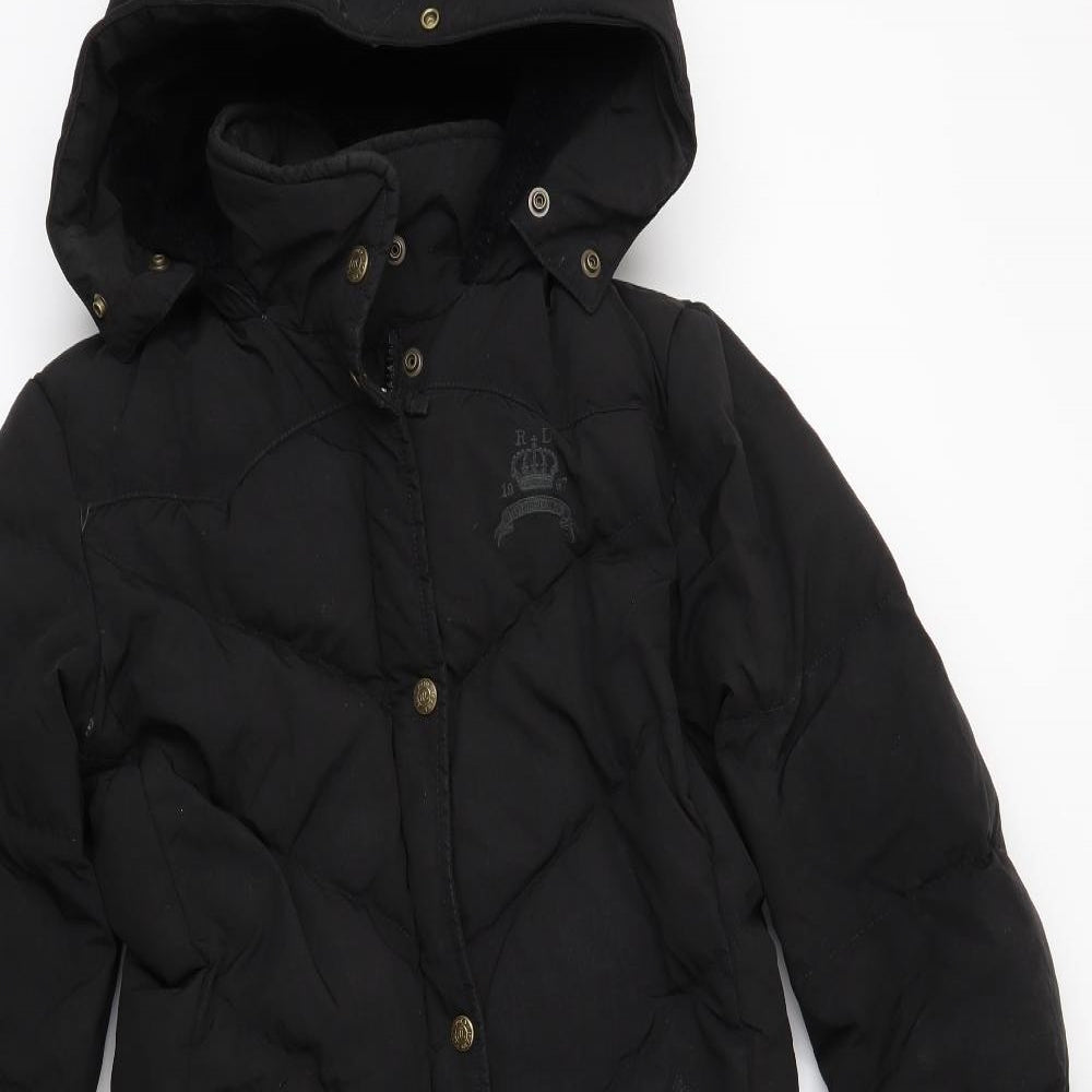 Ralph Lauren Womens Black   Puffer Jacket Coat Size S