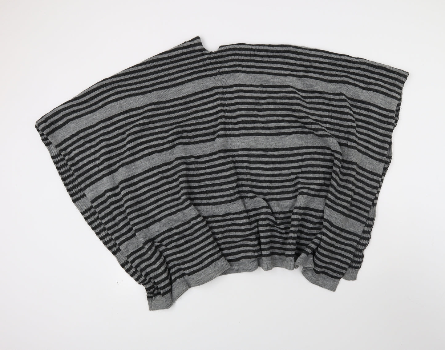 Principles Womens Grey Striped  Kimono Coatigan One Size