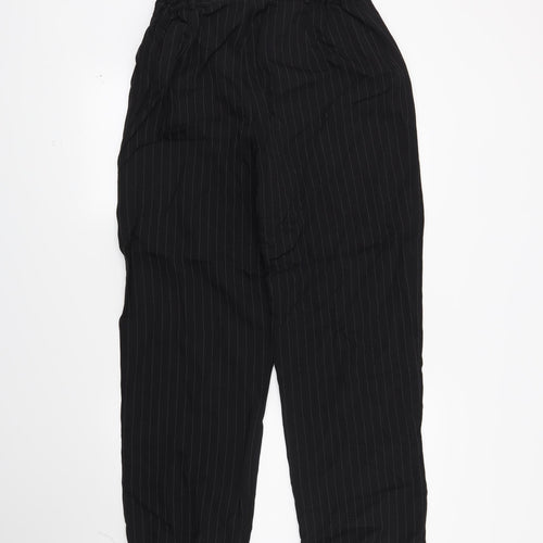 Bonmarché Womens Black Striped  Trousers  Size 16 L29 in
