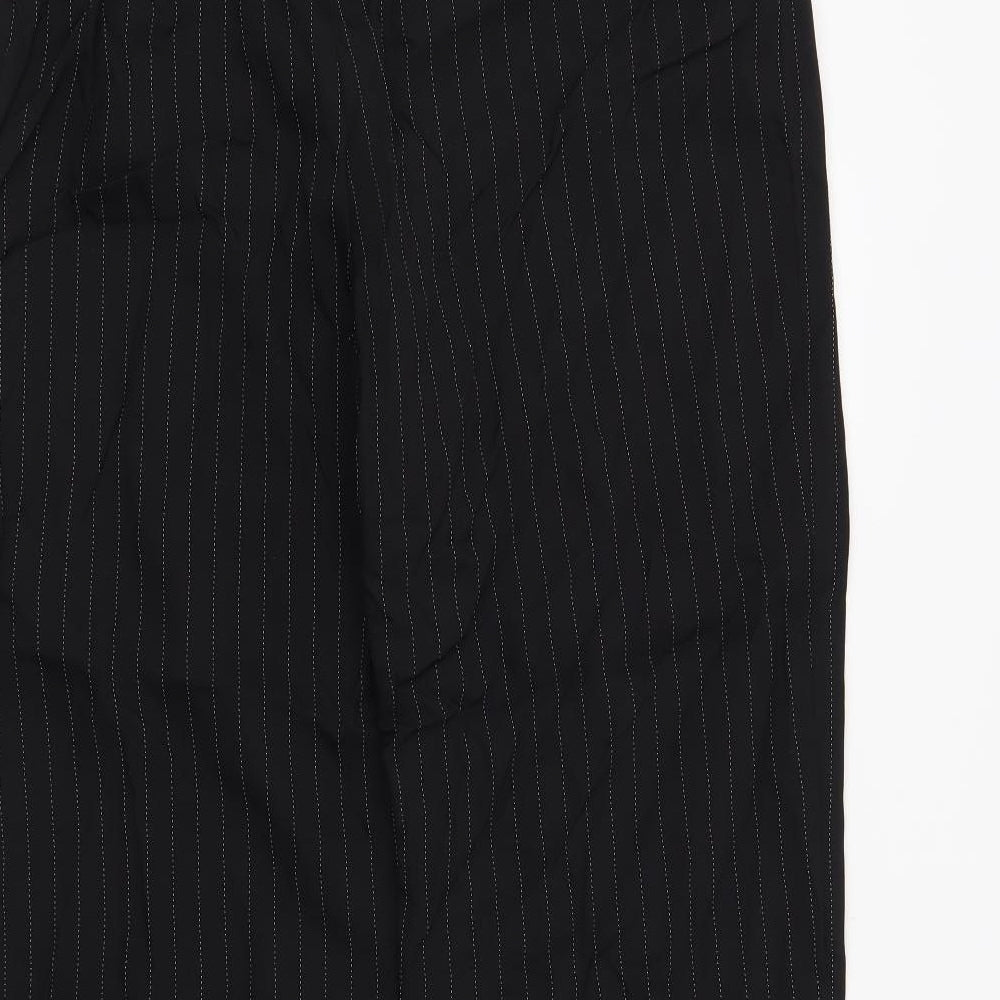 Bonmarché Womens Black Striped  Trousers  Size 16 L29 in