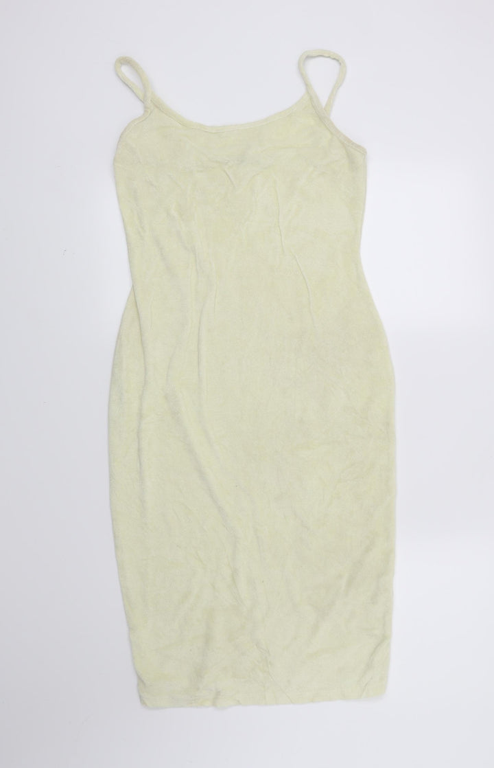 Boohoo Womens Yellow Mini Size 10