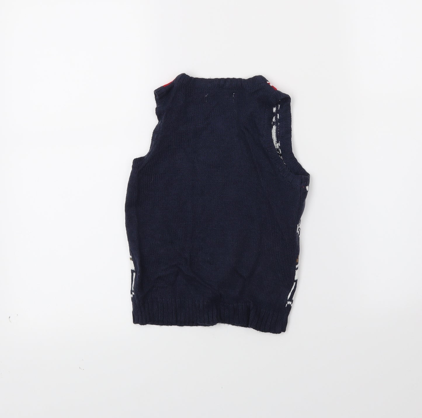 PEP&CO Boys Beige   Vest Jumper Size 3-4 Years  - Christmas