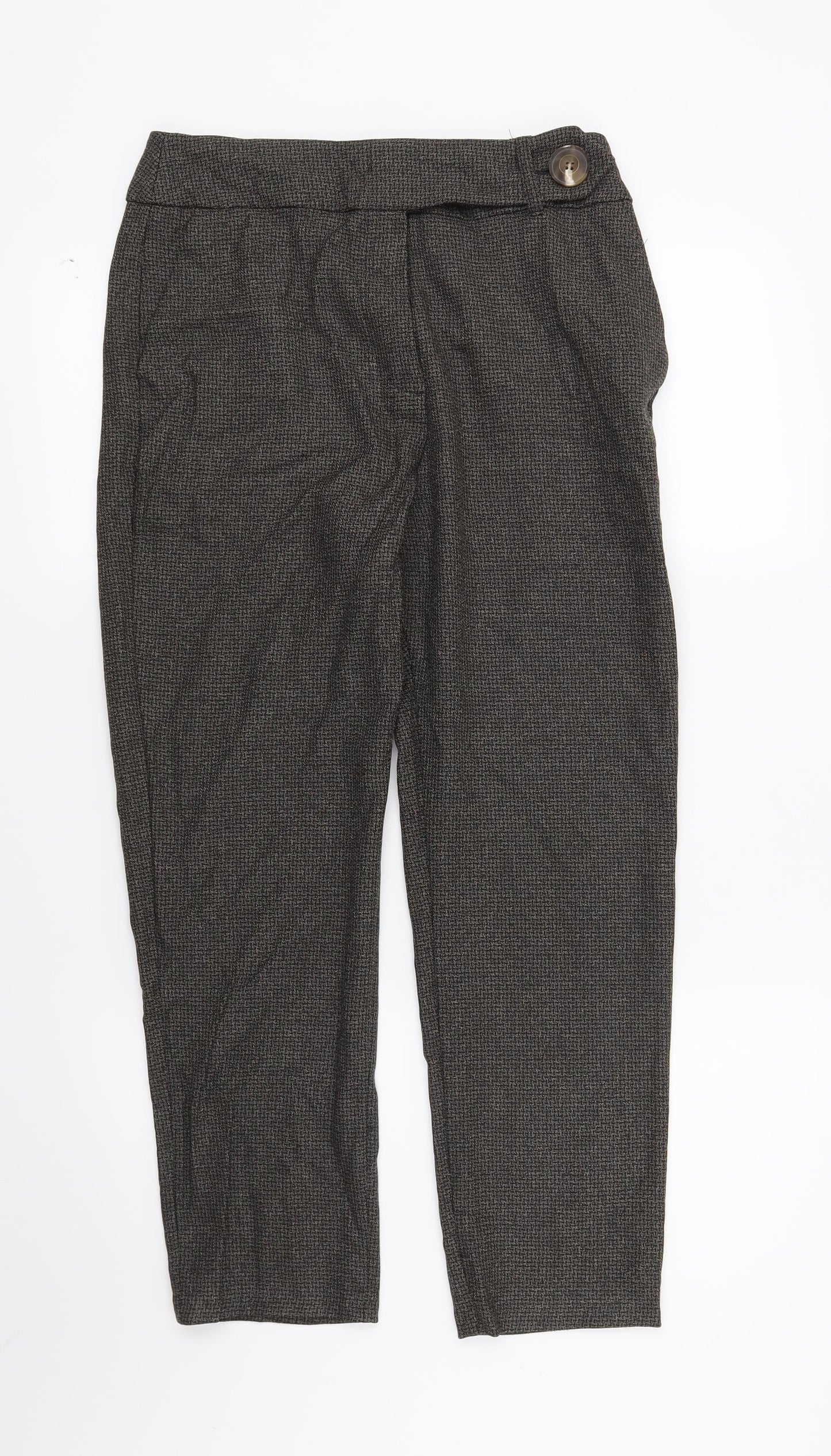 TU Womens Brown   Trousers  Size 10 L25 in