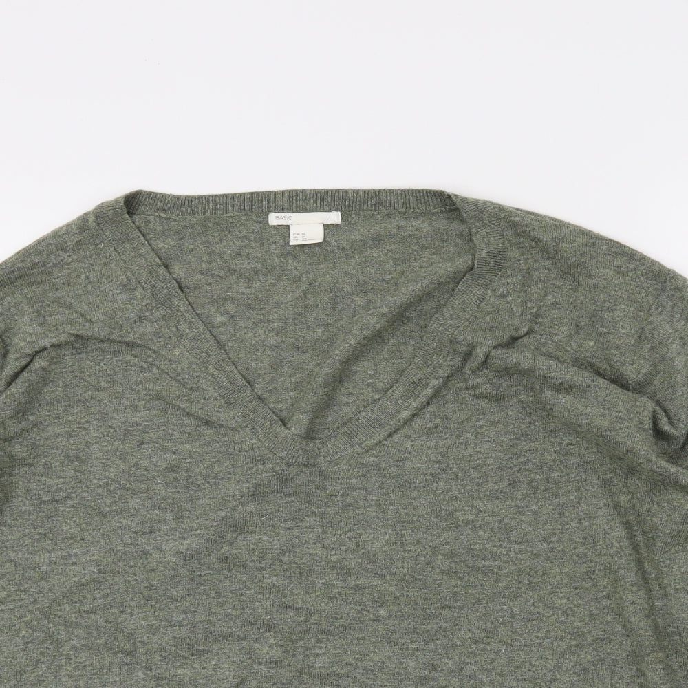 H&M Womens Green   Tunic T-Shirt Size XL
