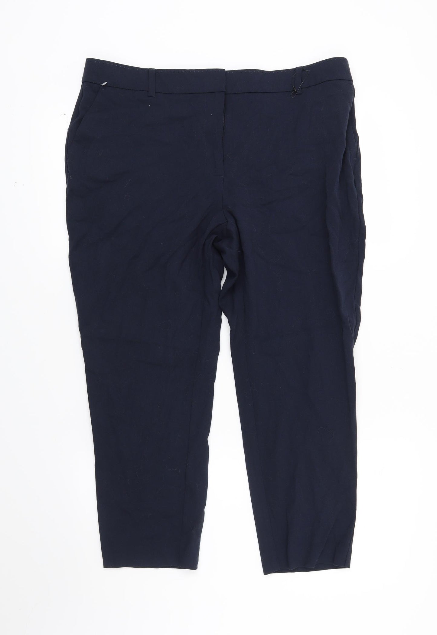 M&S Womens Blue   Trousers  Size 16 L23 in