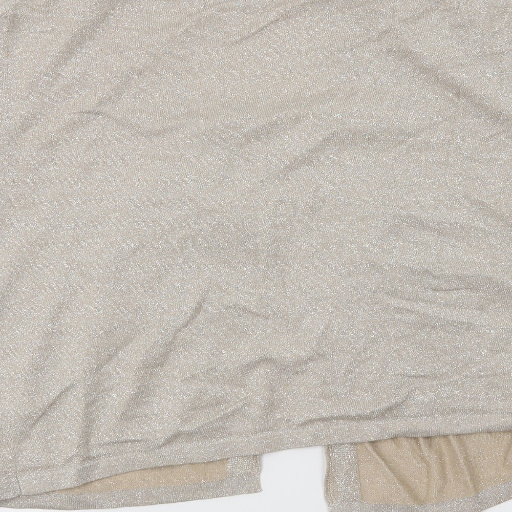 David Emanuel Womens Gold   Cape Jumper Size 16