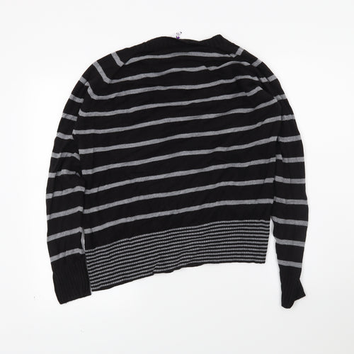 BHS Womens Black Striped  Pullover Jumper Size 14