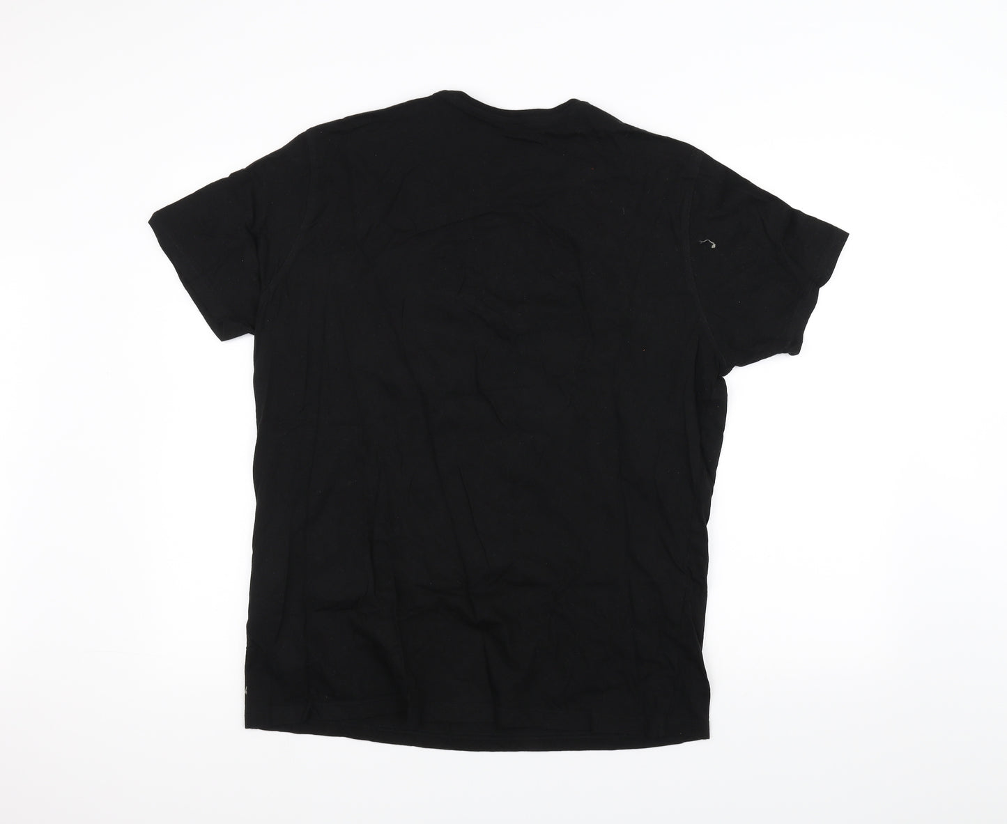 Identic Womens Black   Basic T-Shirt Size L