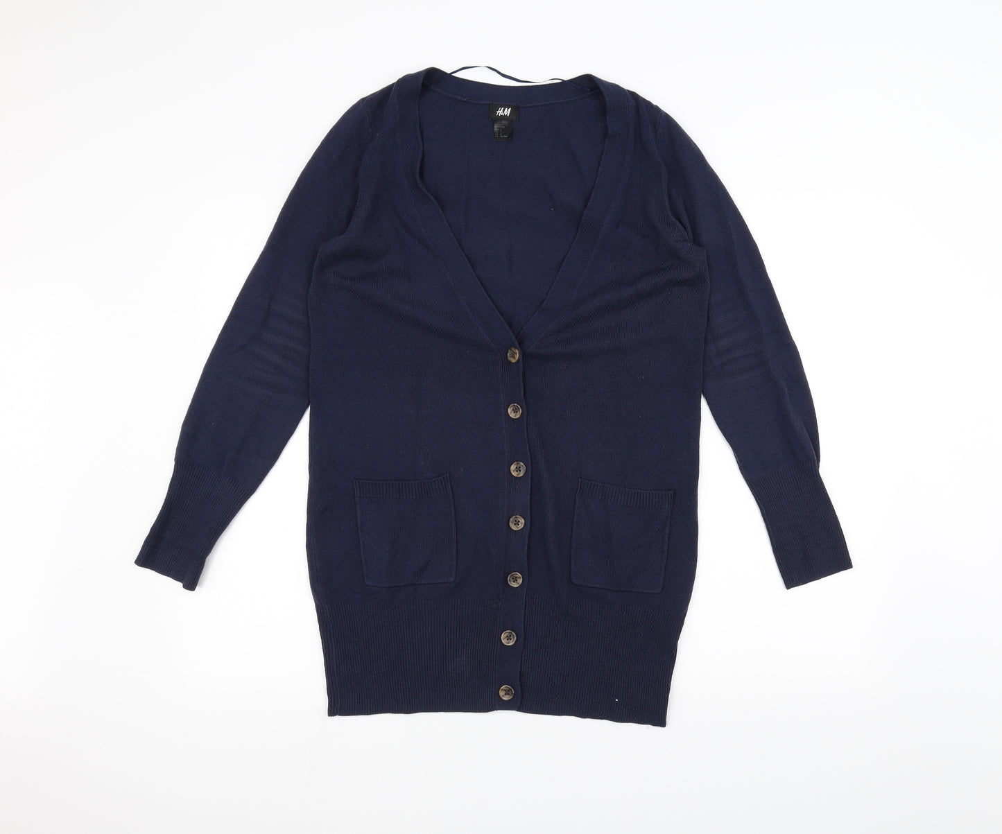 H&M Womens Blue   Cardigan Jumper Size S