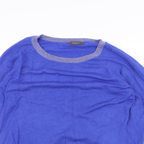 Yessica Womens Blue   Basic T-Shirt Size S