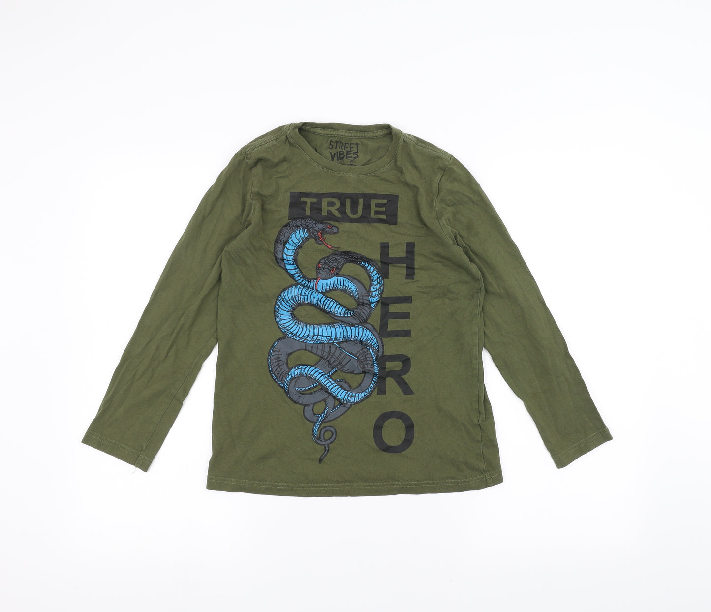 F&F Boys Green   Basic T-Shirt Size 10-11 Years