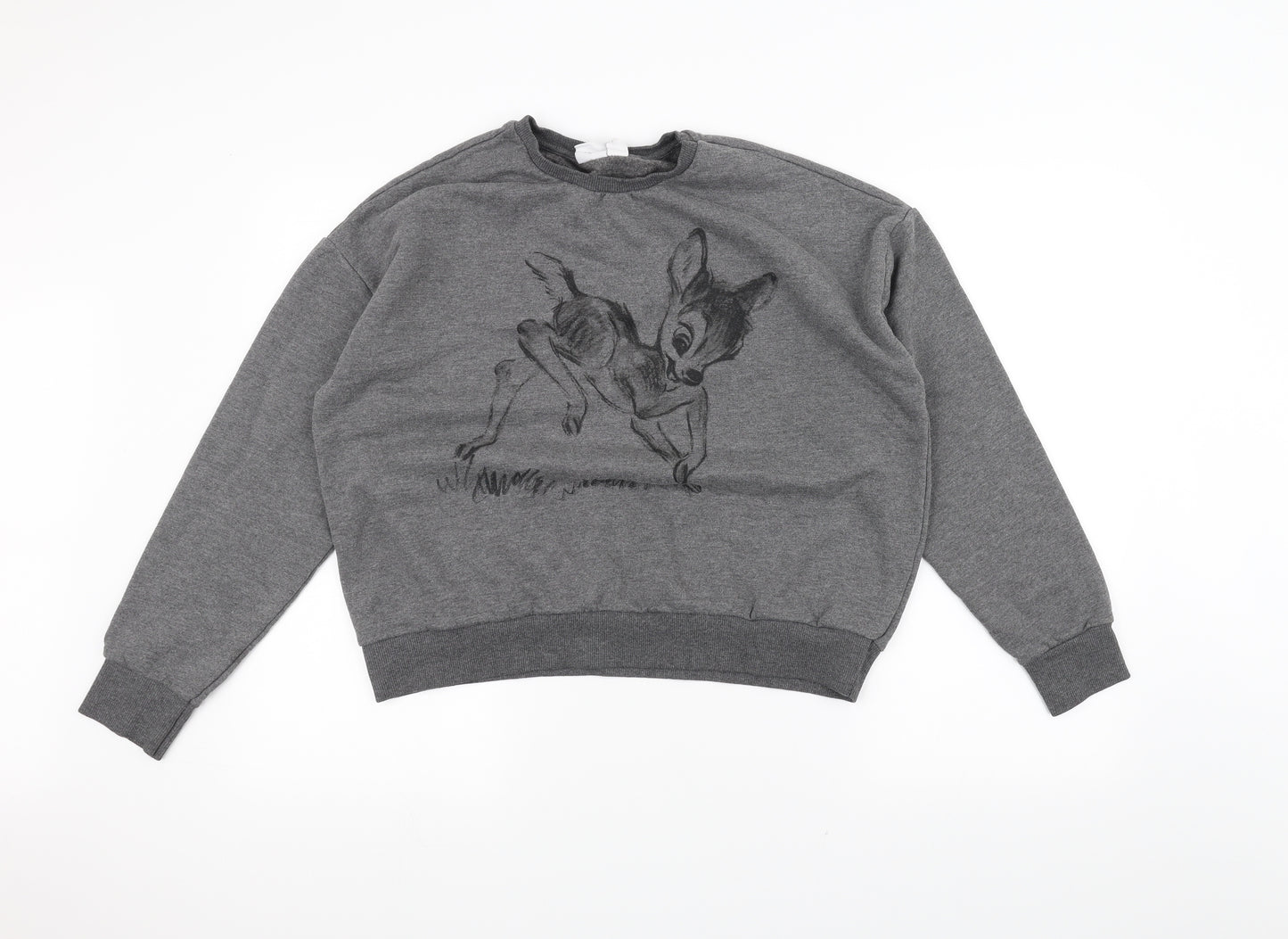 Disney Womens Black   Pullover Jumper Size M  - Bambi