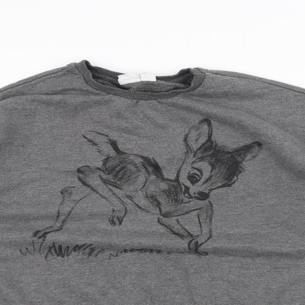Disney Womens Black   Pullover Jumper Size M  - Bambi