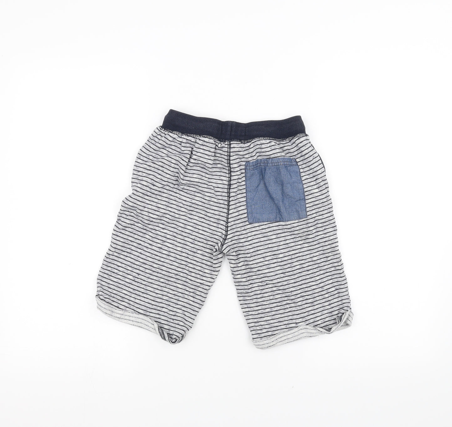 NEXT Girls White Striped  Sweat Shorts Size 9 Years