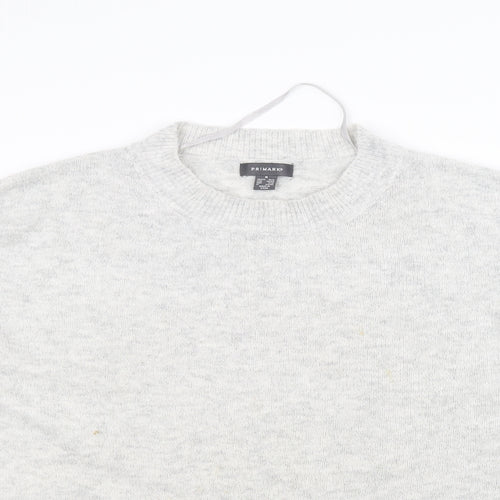 Primark Womens White   Pullover Jumper Size M