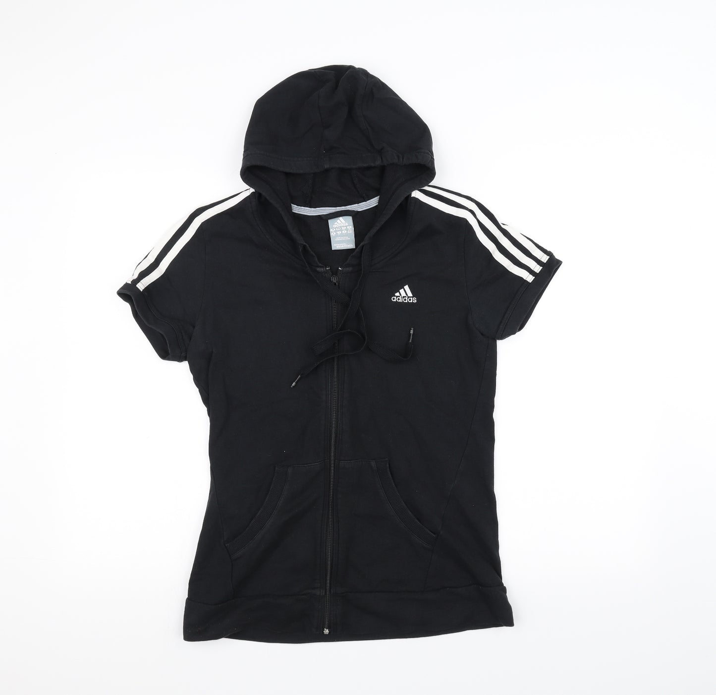 adidas Womens Black   Full Zip Hoodie Size 12