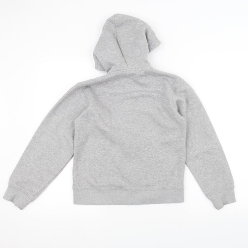 Preworn Boys Grey   Full Zip Hoodie Size 11-12 Years